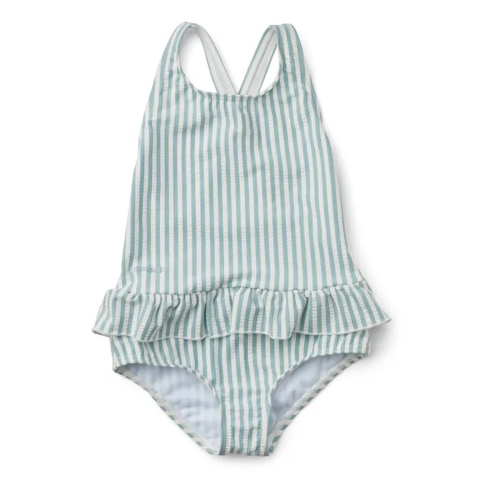 LIEWOOD EUC Amara Striped Ruffle One Piece Swimsuit